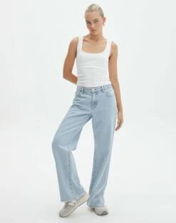 One Shoulder Split Side Knit Top -Glassons Store aimee low rise straight jean iced vovo front jd54235pdnm 6
