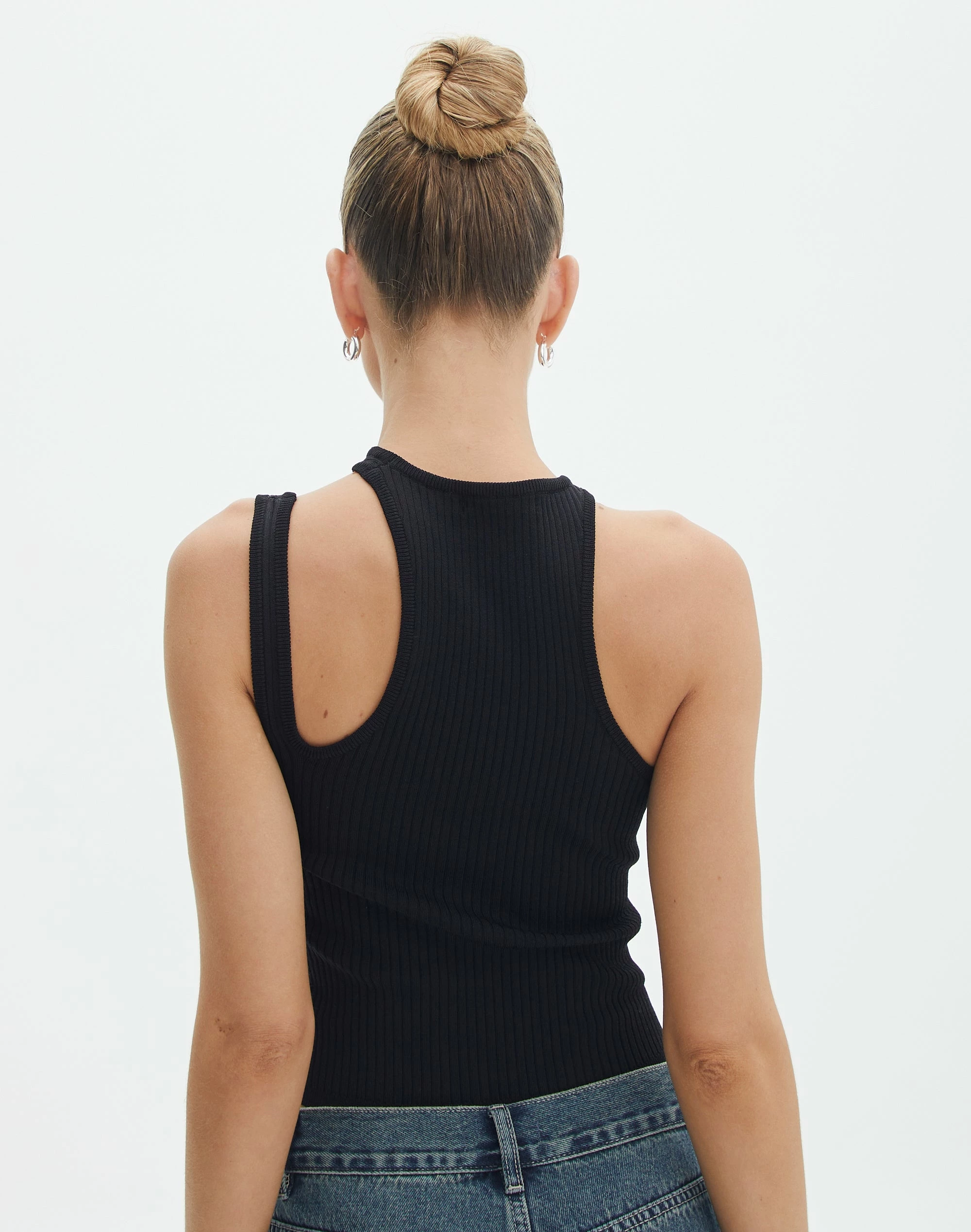 Cut Out Ribbed Tank Top 5 Cut Out Ribbed Tank Top - Image 3