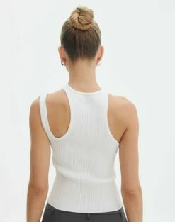 Cut Out Ribbed Tank Top 29 Cut Out Ribbed Tank Top -Glassons Store alutha asym knit top milk back kv143264vn