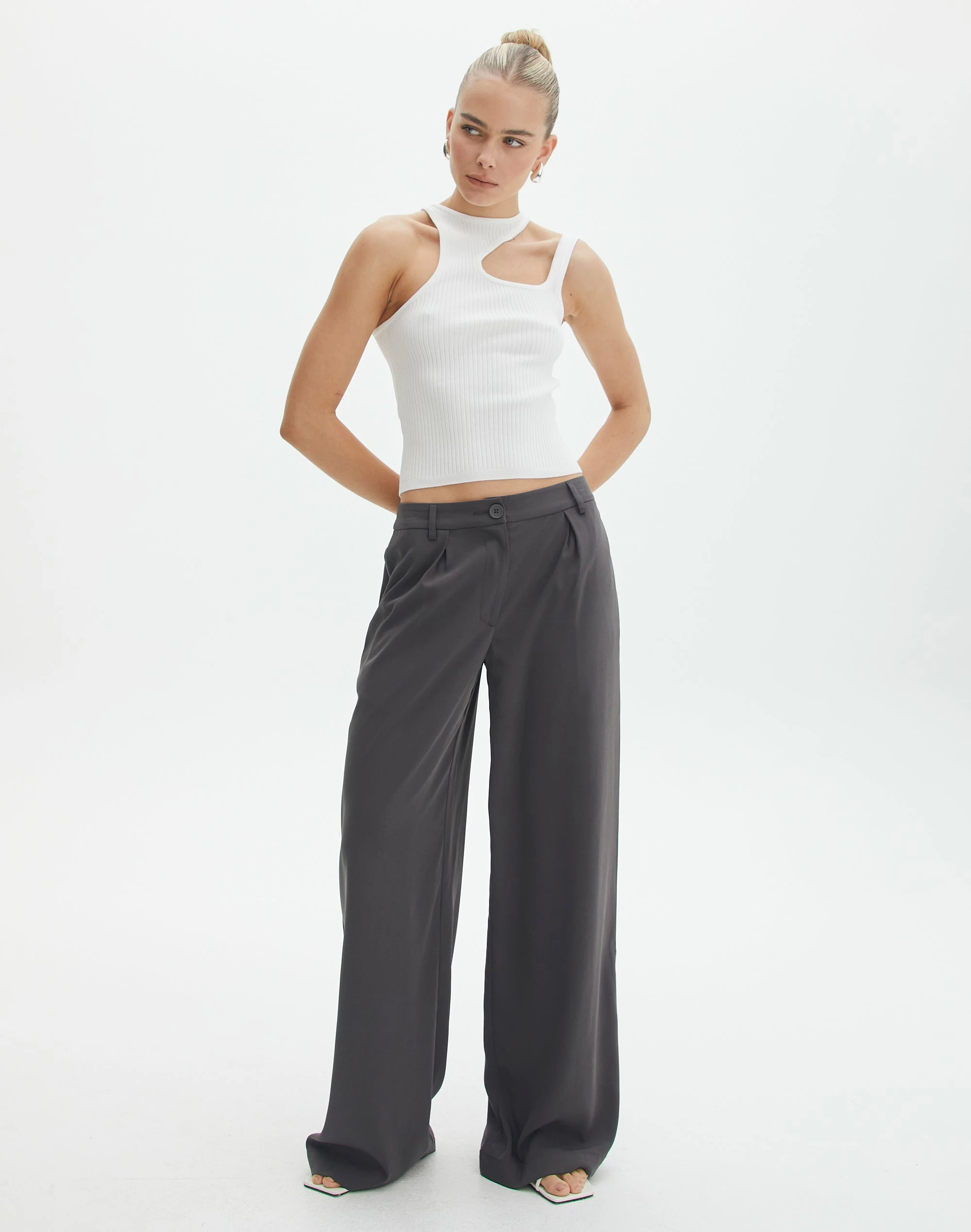 Cut Out Ribbed Tank Top 9 Cut Out Ribbed Tank Top - Image 7