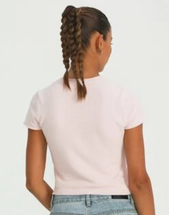 Cropped Cap Sleeve Knit Top 24 Cropped Cap Sleeve Knit Top -Glassons Store aria cap sleeve knit top rose and thorne back ks106650sf