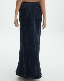 Panelled Denim Maxi Skirt 28 Panelled Denim Maxi Skirt -Glassons Store arizona midi skirt last rodeo indigo back sl91950dnm