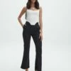 High Waisted Tailored Flare Pants