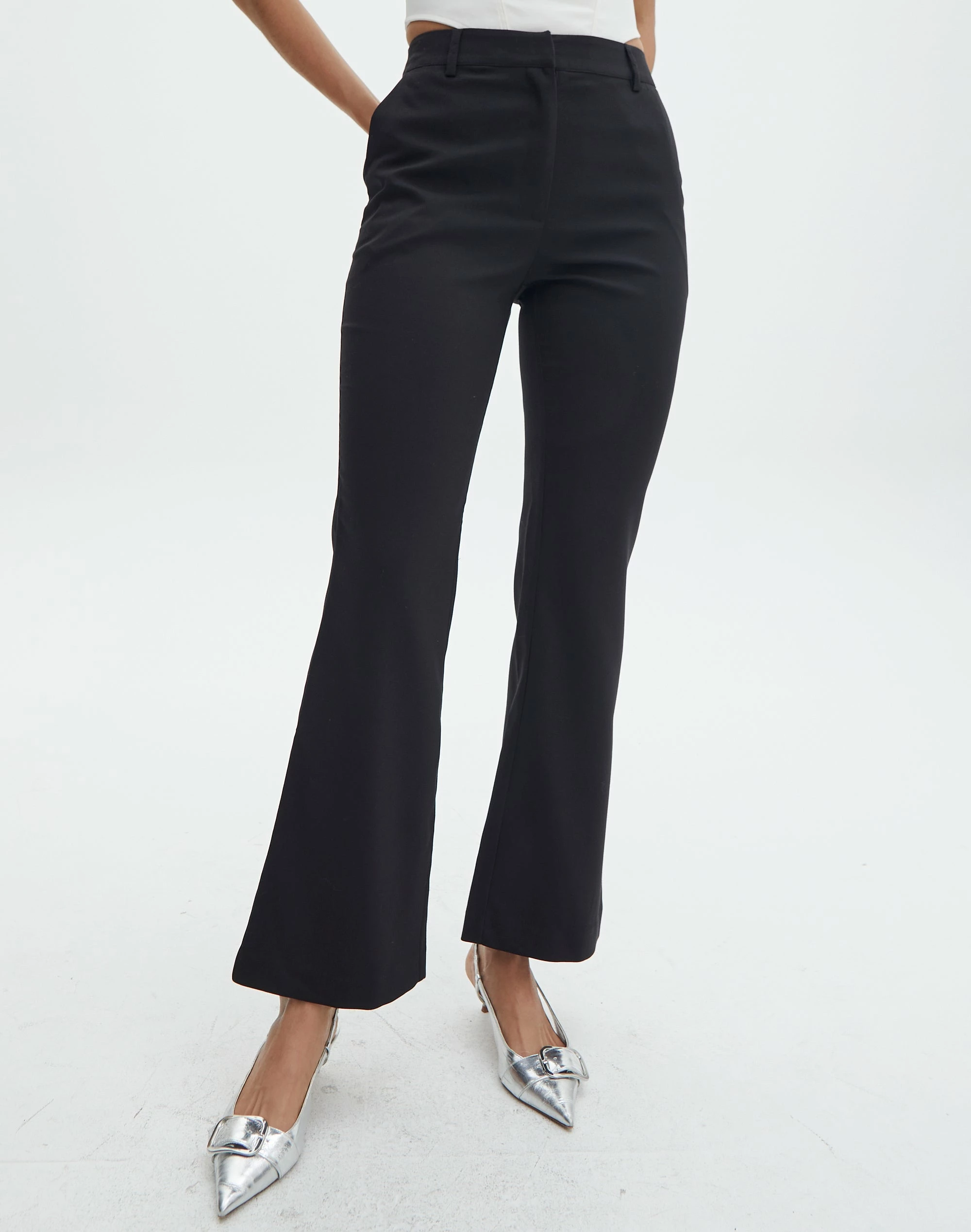 High Waisted Tailored Flare Pants 4 High Waisted Tailored Flare Pants - Image 2