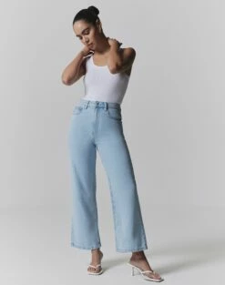 Rib High Neck Bodysuit 36 Rib High Neck Bodysuit -Glassons Store beadie wide leg crop jean iced vovo front jd41279fau 1