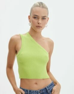 One Shoulder Open Back Strappy Tank -Glassons Store bibby backless knit main squeeze front kv94524knt