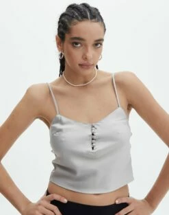 Tailored Strapless Corset Top -Glassons Store bill button blouse smoked pearl front bv73044sat 1