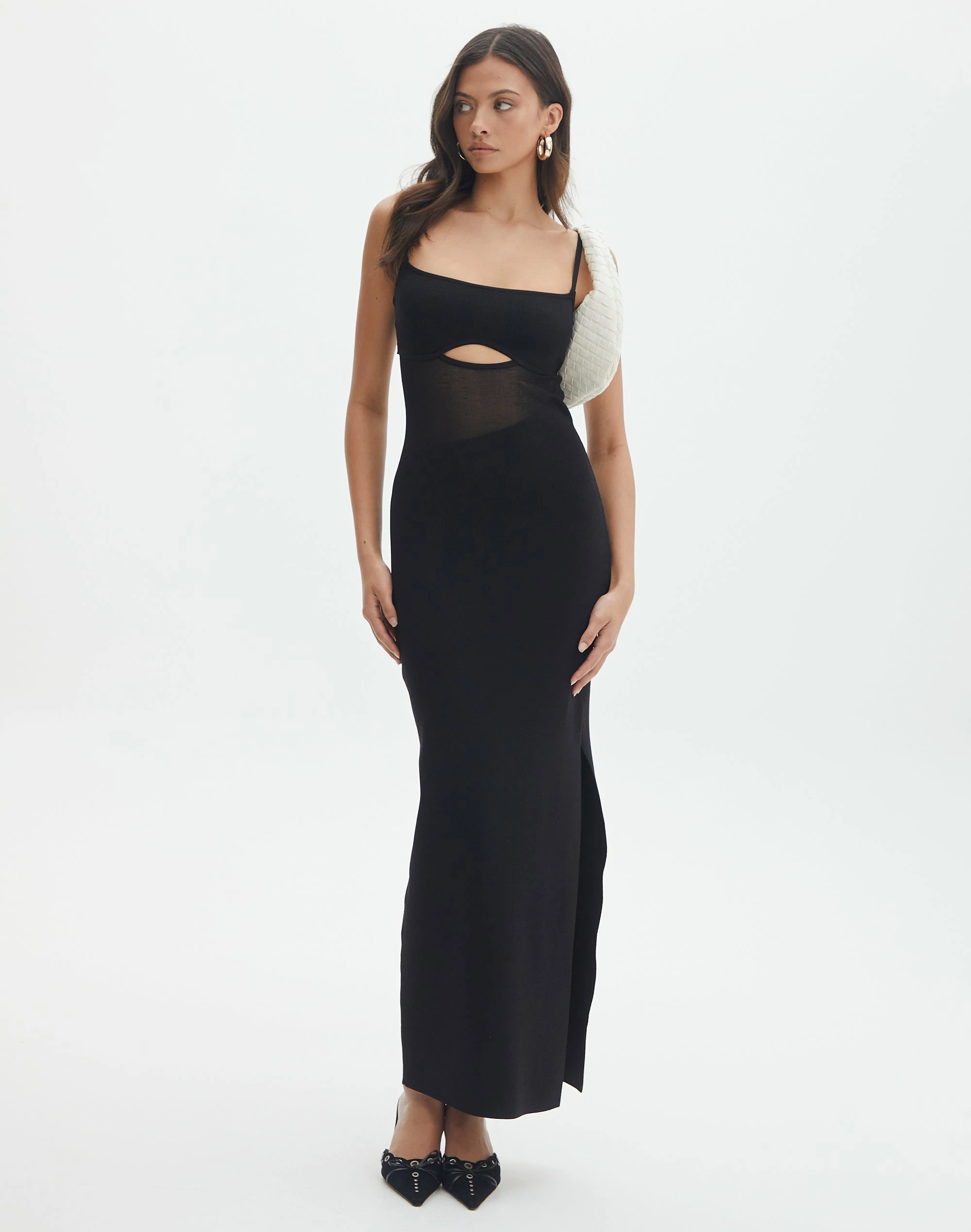 Knit Cut Out Maxi Dress 3 Knit Cut Out Maxi Dress