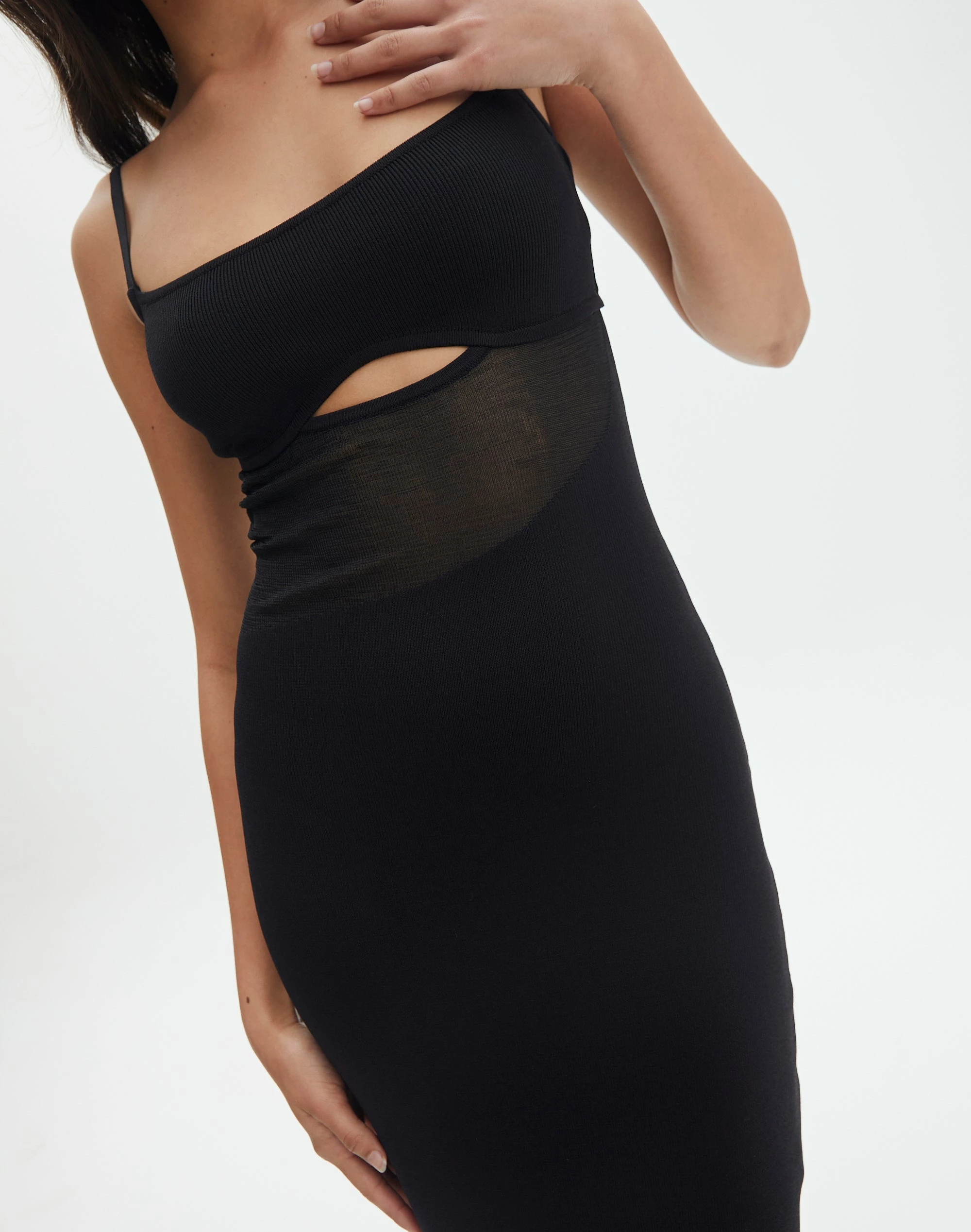 Knit Cut Out Maxi Dress 6 Knit Cut Out Maxi Dress - Image 4