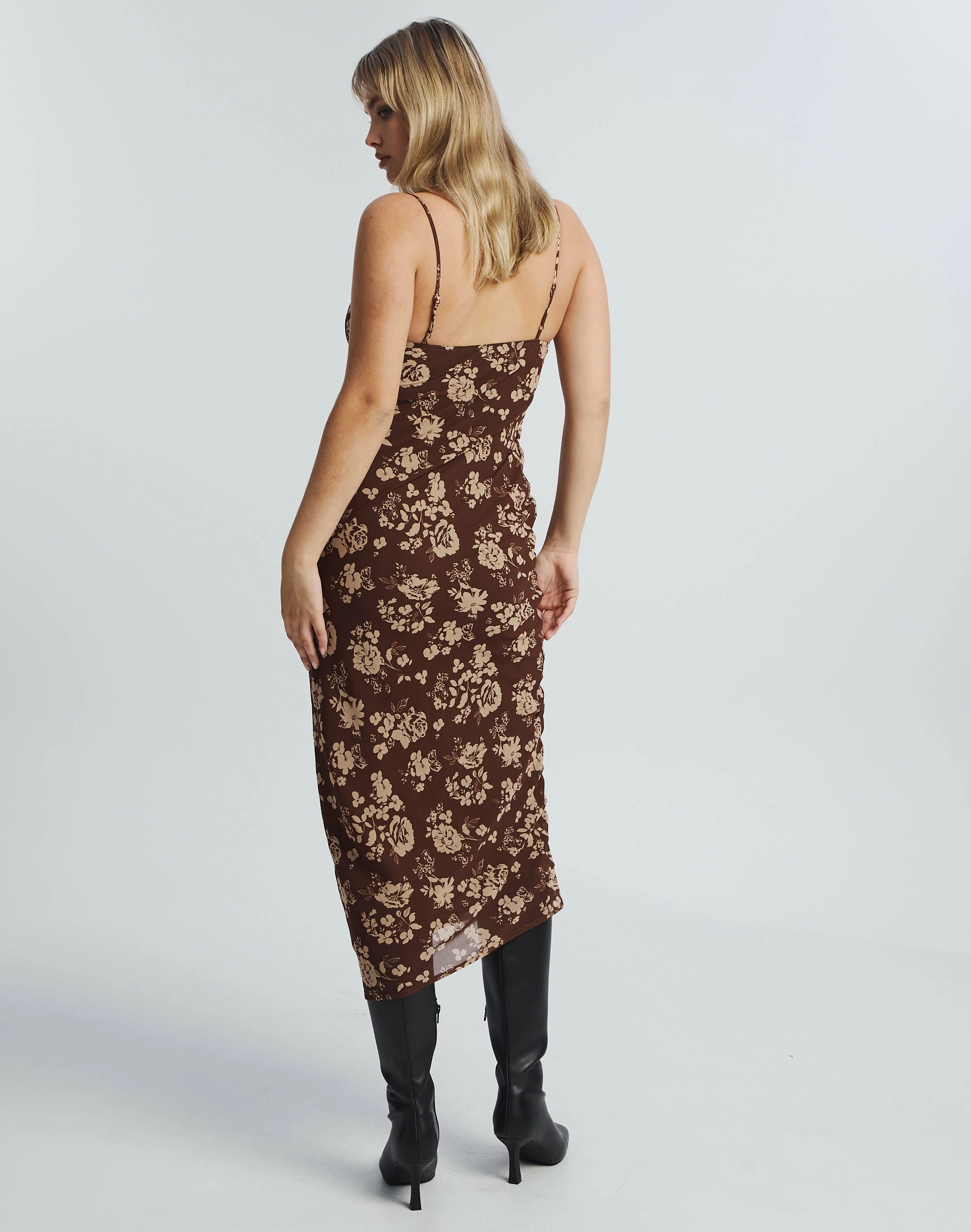 Print Cowl Neck Maxi Dress 5 Print Cowl Neck Maxi Dress - Image 3