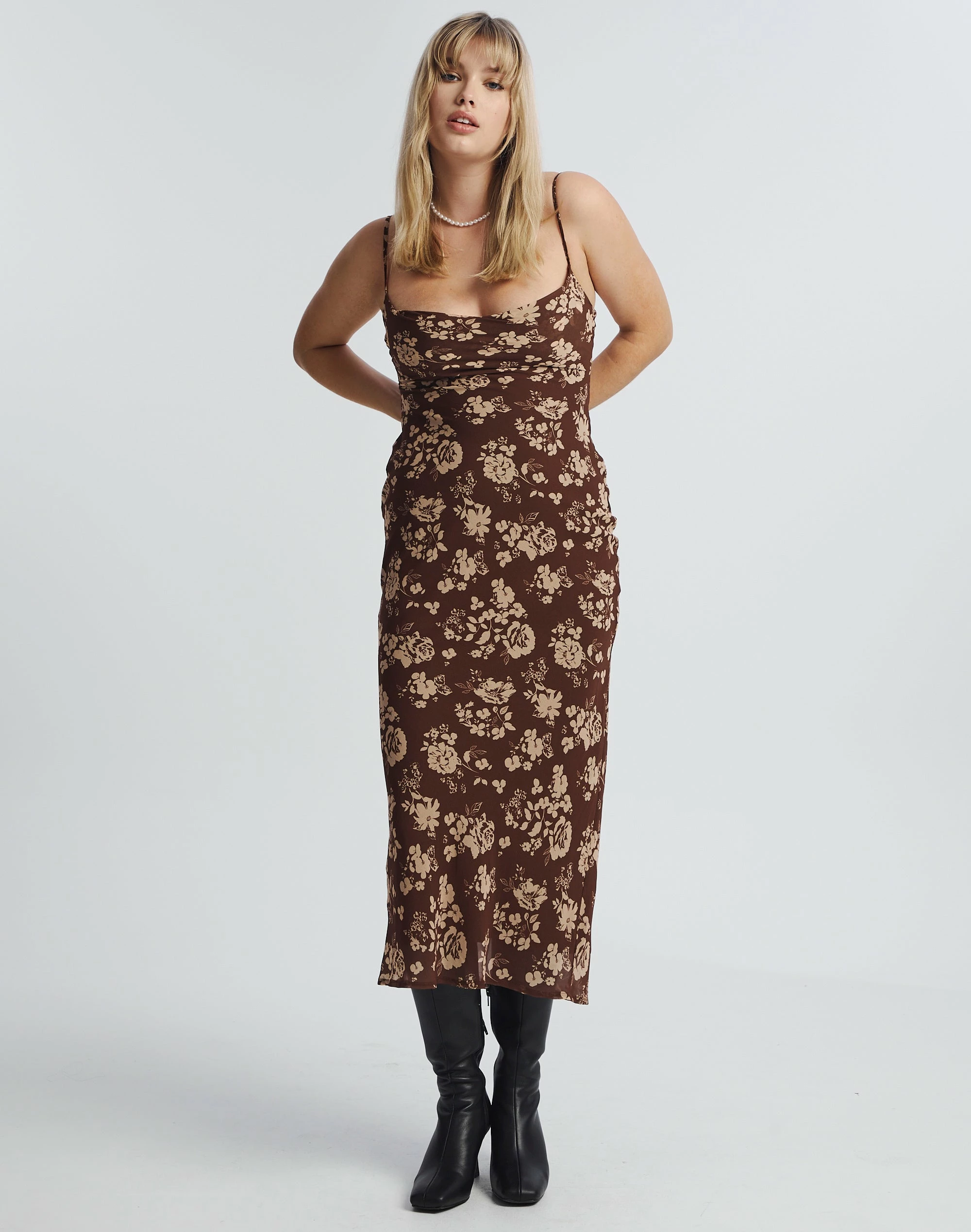 Print Cowl Neck Maxi Dress 3 Print Cowl Neck Maxi Dress