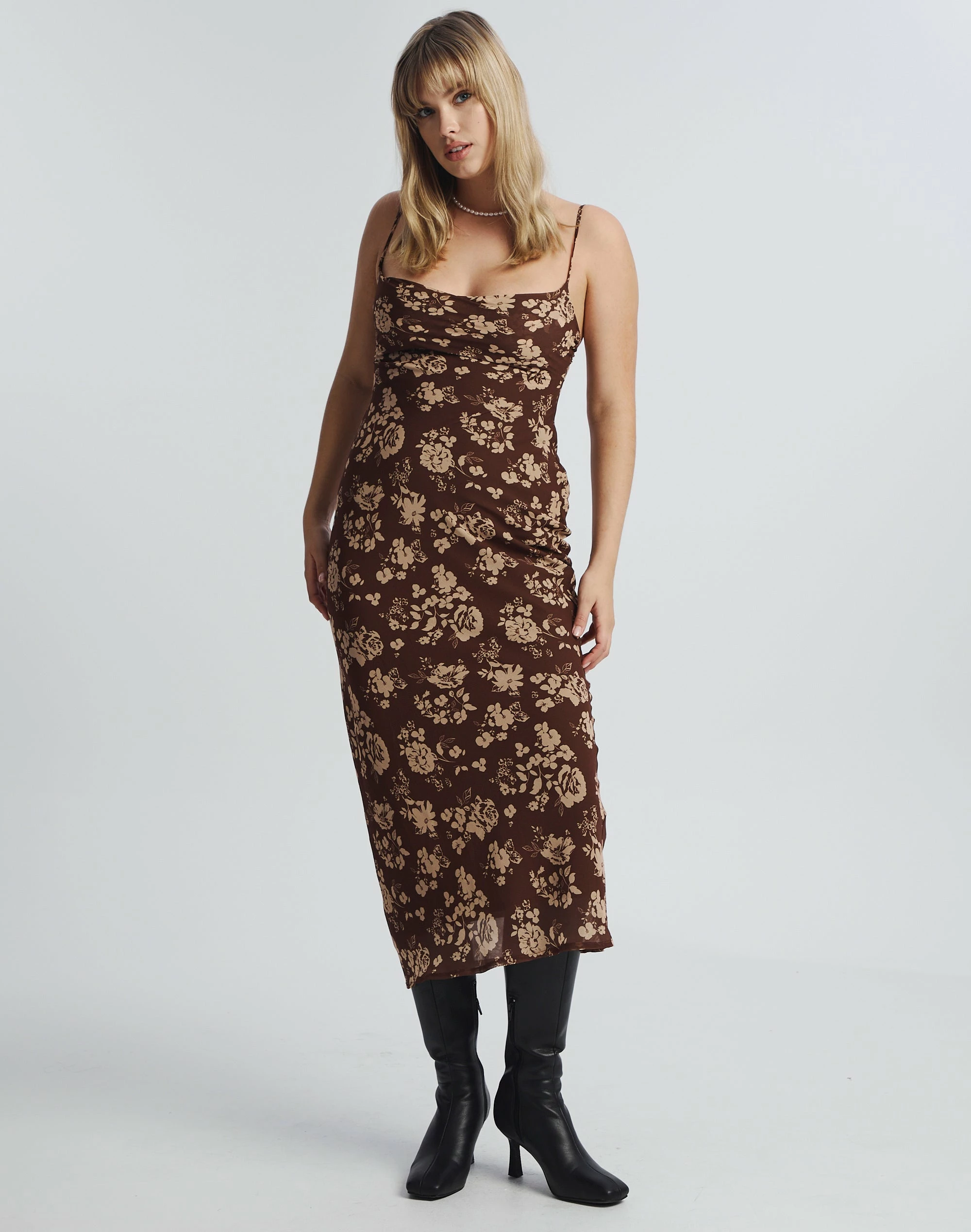 Print Cowl Neck Maxi Dress 4 Print Cowl Neck Maxi Dress - Image 2
