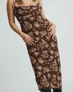 Print Cowl Neck Maxi Dress 19 Print Cowl Neck Maxi Dress -Glassons Store camille cowl neck midi dress soy blooms imageback dl77736prt