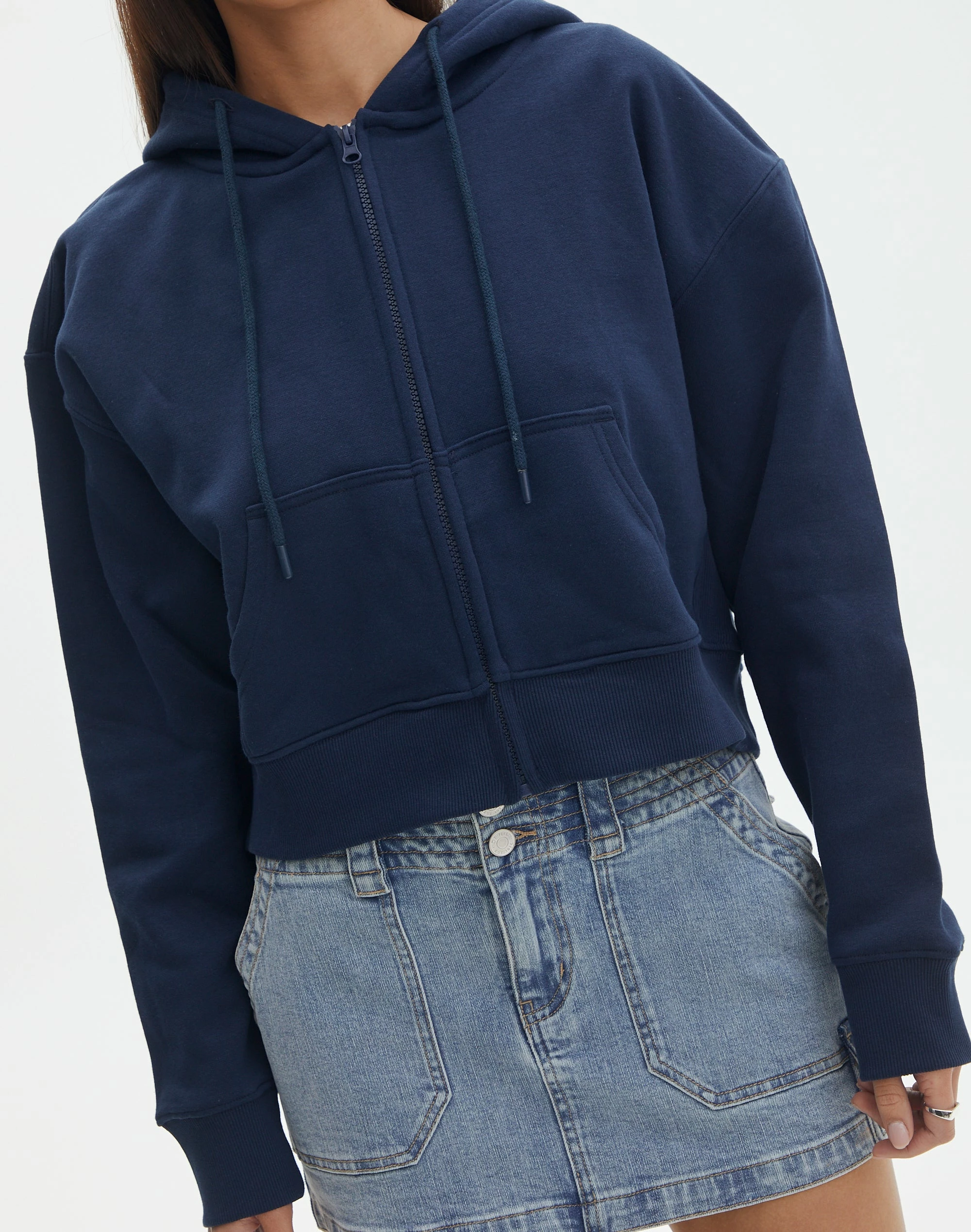 Cropped Zip Through Hoodie 11 Cropped Zip Through Hoodie - Image 9