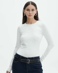 Supersoft Backless Long Sleeve Bodysuit -Glassons Store cassidy cut out bodysuit milk back tb118064pch