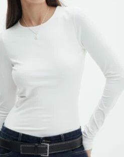 Supersoft Backless Long Sleeve Bodysuit -Glassons Store cassidy cut out bodysuit milk imageback tb118064pch