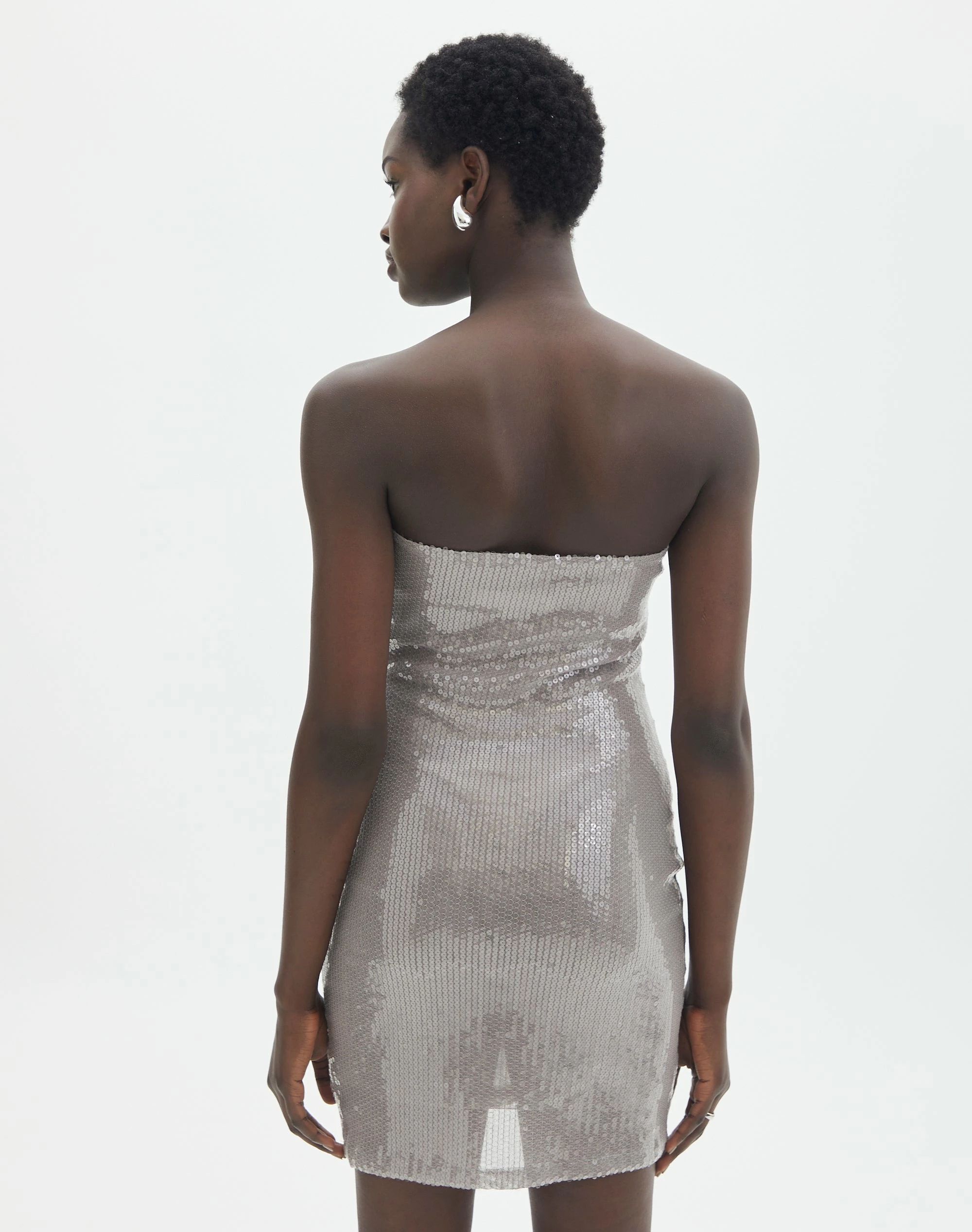 Strapless Mini Sequin Dress 6 Strapless Mini Sequin Dress - Image 4