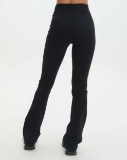 V Front Flare Ponte Pant -Glassons Store christy v front ponte pant black back pw48072pont
