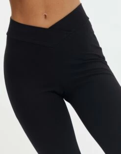 V Front Flare Ponte Pant -Glassons Store christy v front ponte pant black imageback pw48072pont