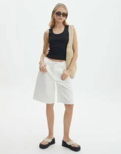 Knit Mesh Long Sleeve Top 29 Knit Mesh Long Sleeve Top -Glassons Store chuck jort milk front sw119083rdnm