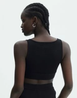 Knit Twist Front Crop Top -Glassons Store co anwar twist knit black back kv109493ne