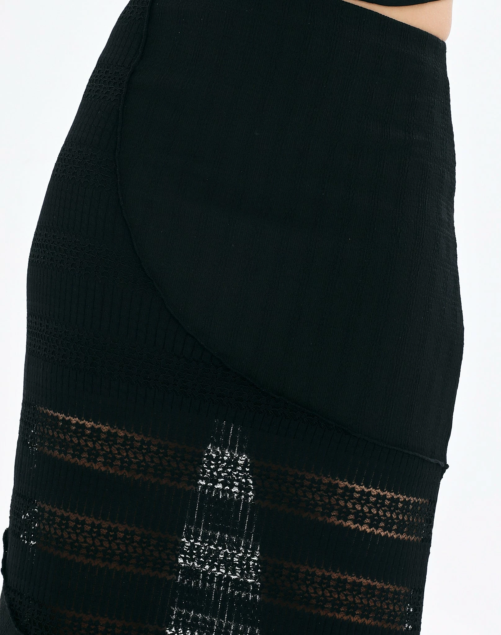 Textured Asymmetrical Panel Maxi Skirt 6 Textured Asymmetrical Panel Maxi Skirt - Image 4