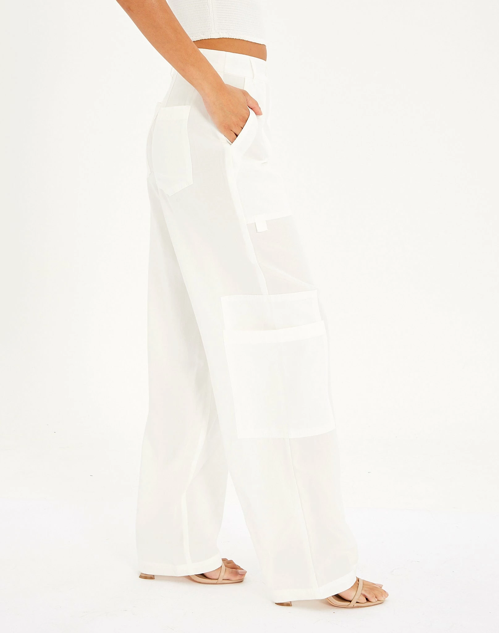 High Rise Wide Leg Cargo Pant 5 High Rise Wide Leg Cargo Pant - Image 3