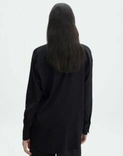 Textured Button Front Shirt -Glassons Store co gloria textured shirt black back bl127680tex