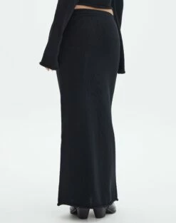 Tie Waist Knit Maxi Skirt 24 Tie Waist Knit Maxi Skirt -Glassons Store co lardee knit tie waist maxi black back sl47099knt