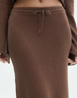 Tie Waist Knit Maxi Skirt 35 Tie Waist Knit Maxi Skirt -Glassons Store co lardee knit tie waist maxi deep umber imageback sl47099knt