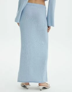 Tie Waist Knit Maxi Skirt 39 Tie Waist Knit Maxi Skirt -Glassons Store co lardee knit tie waist maxi ice cap back sl47099knt