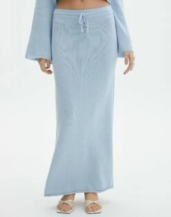 Tie Waist Knit Maxi Skirt 38 Tie Waist Knit Maxi Skirt -Glassons Store co lardee knit tie waist maxi ice cap full sl47099knt