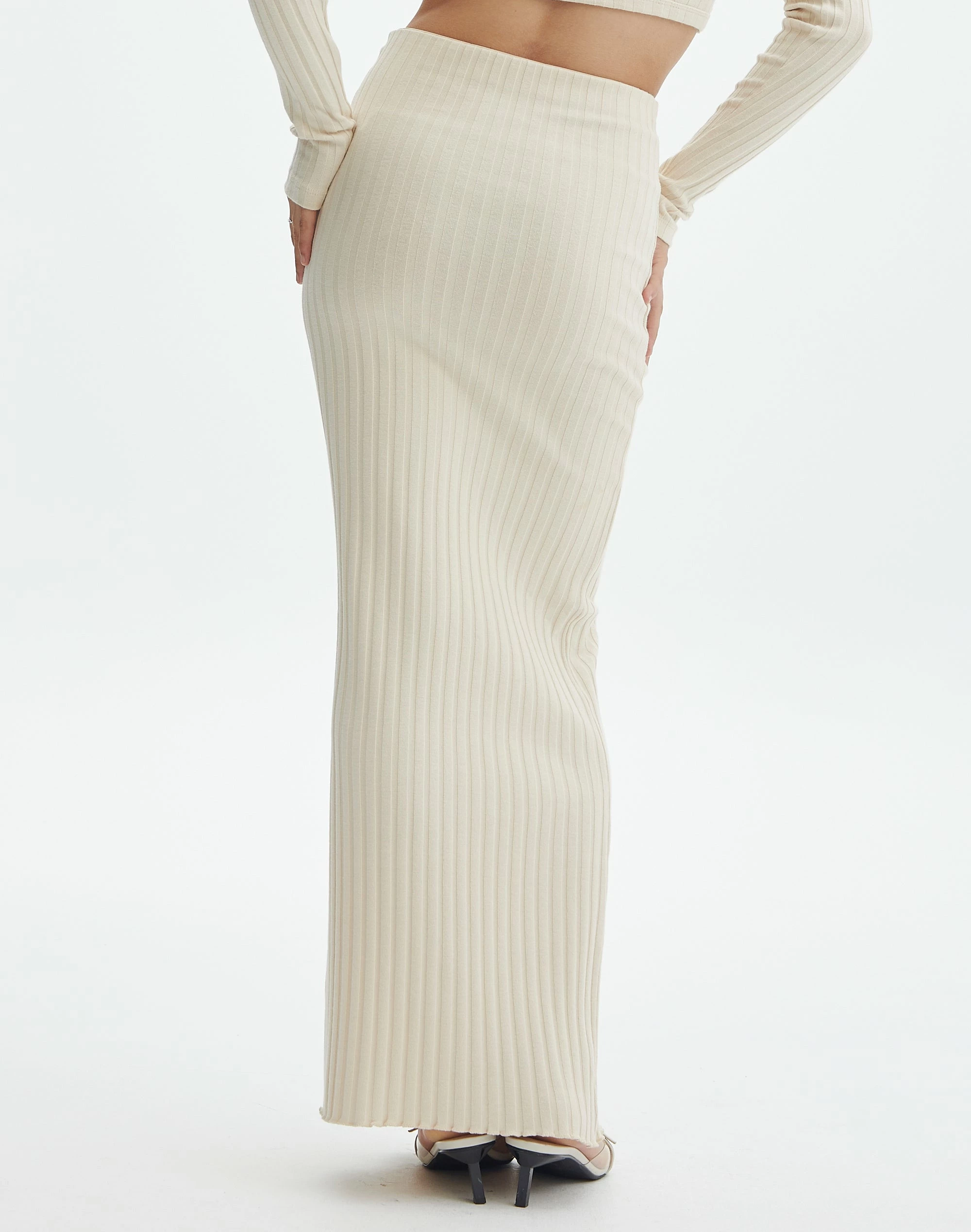 Ribbed Maxi Skirt 5 Ribbed Maxi Skirt - Image 3