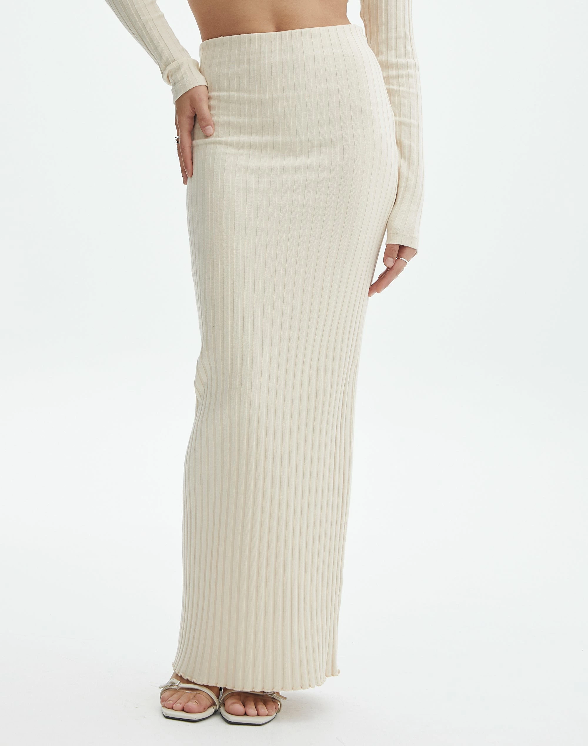 Ribbed Maxi Skirt 4 Ribbed Maxi Skirt - Image 2