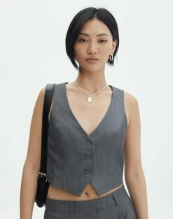 Tailored Strapless Corset Top -Glassons Store co loretta waistcoat charcoal marle front bv65137pln 1