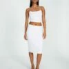 Lace Midi Slip Skirt -Glassons Store co lorna lace midi skirt white front sl108106lac 1