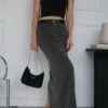 Tailored Maxi Skirt -Glassons Store co mailey suiting maxi skirt charcoal front sl101473mar 2