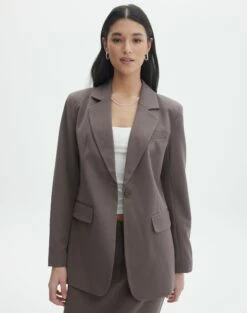 Double Button Tailored Pant -Glassons Store co marly one button blazer irish coffee front jw74948pln 10