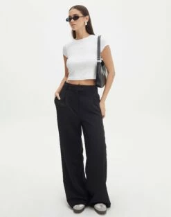 Tailored Oversized Vest -Glassons Store co marly wide leg pant black front pw71767pln