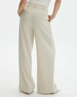 High Waist Relaxed Tailored Pant -Glassons Store co marly wide leg pant oh natural back pw71767pln