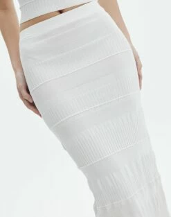 Contrast Rib Knit Maxi Skirt -Glassons Store co michaela mixed stitch maxi skirt milk imageback sl96533knt