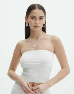 Contrast Rib Knit Maxi Skirt -Glassons Store co michaela mixed stitch tube top milk front kv96489knt 1