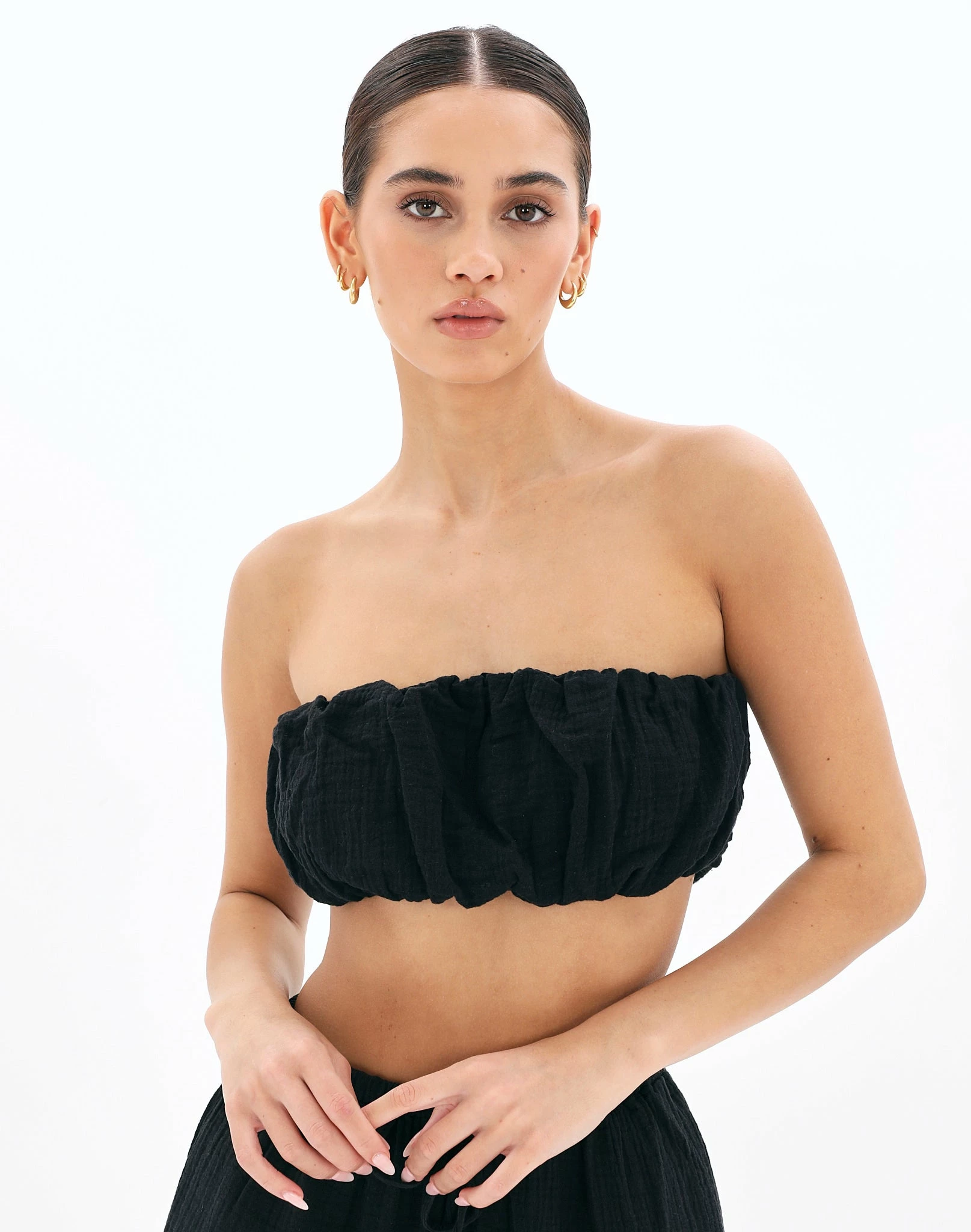 Muslin Ruched Bandeau Top 9 Muslin Ruched Bandeau Top - Image 7