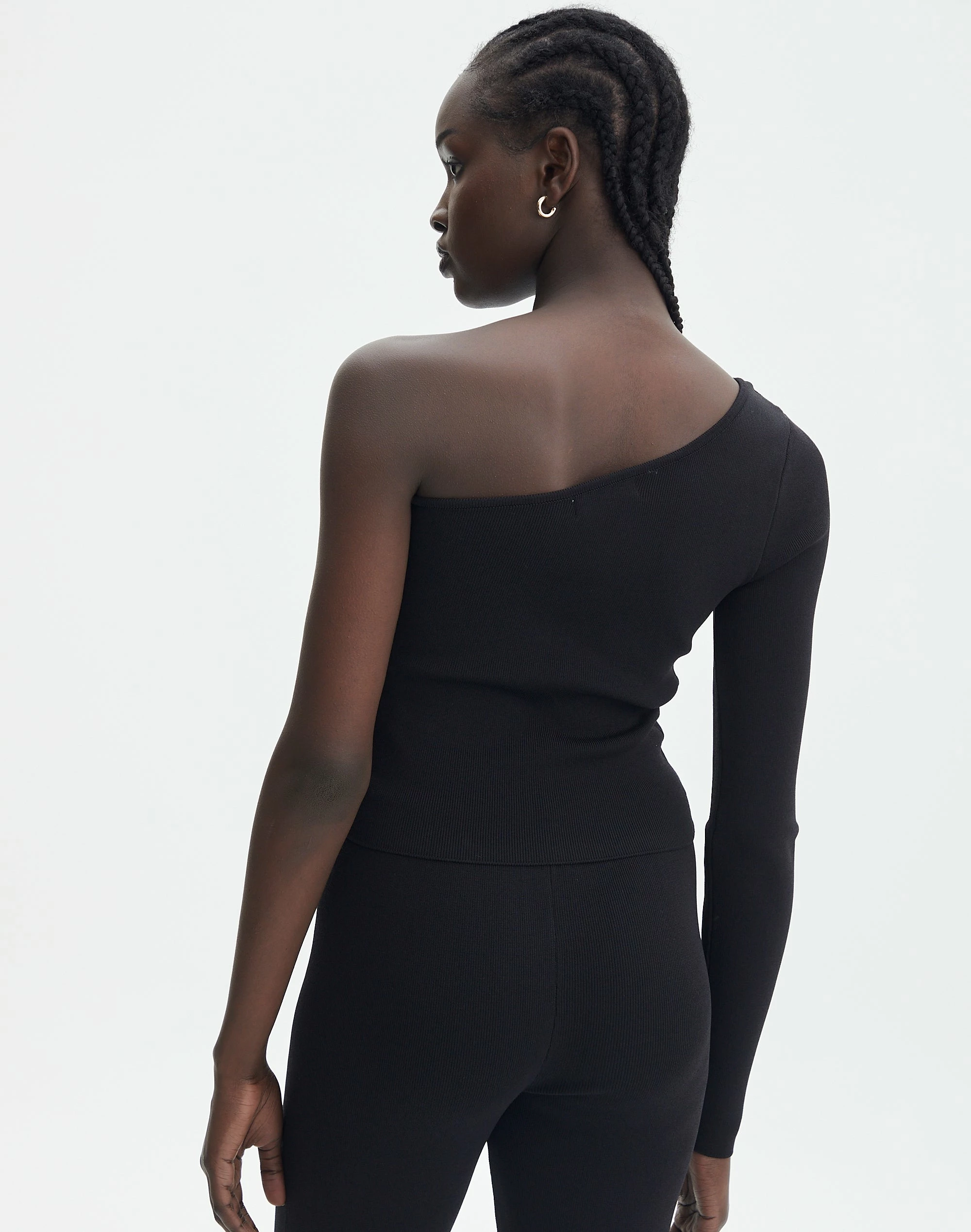 Knit One Shoulder Long Sleeve Top 5 Knit One Shoulder Long Sleeve Top - Image 3