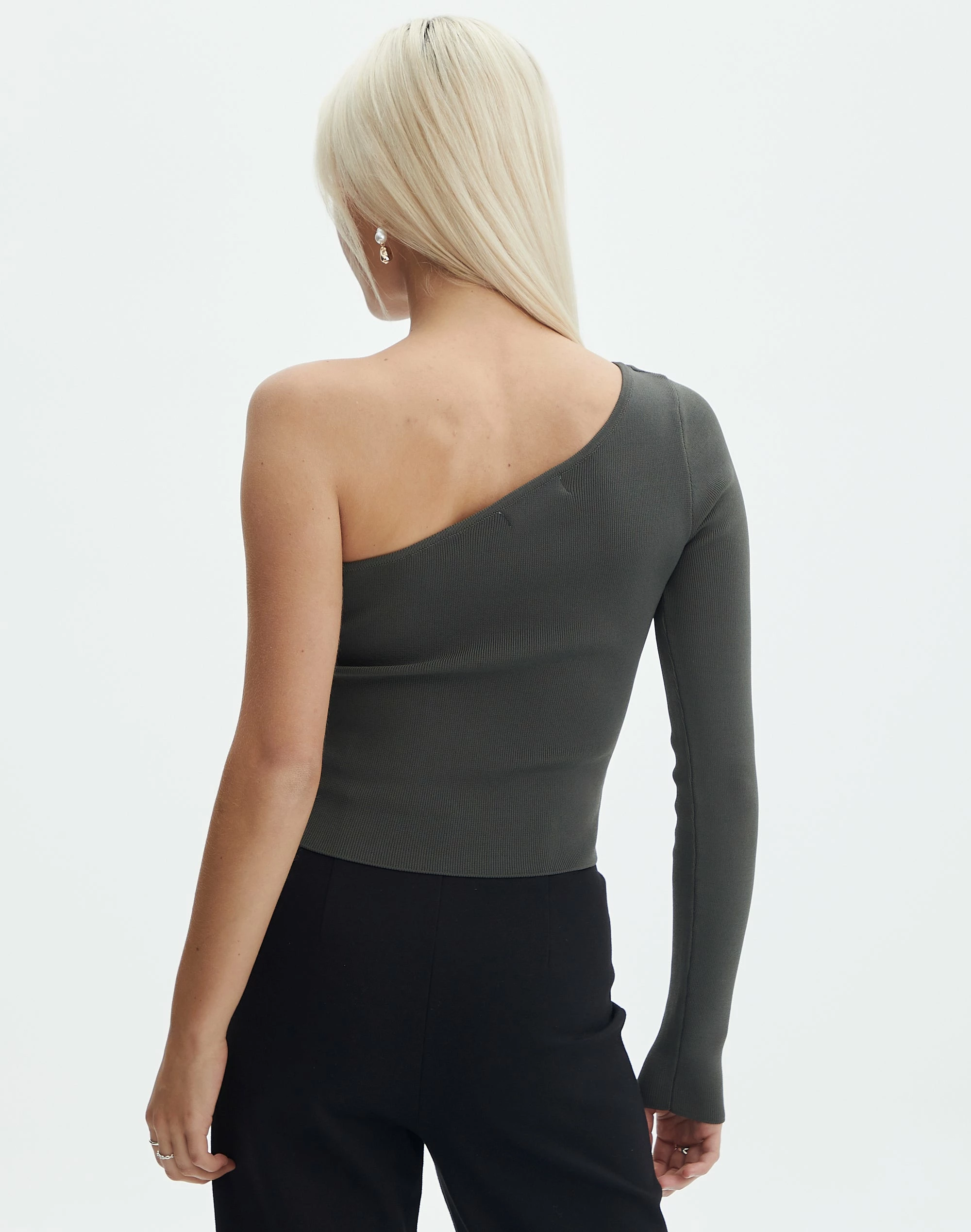Knit One Shoulder Long Sleeve Top 10 Knit One Shoulder Long Sleeve Top - Image 8