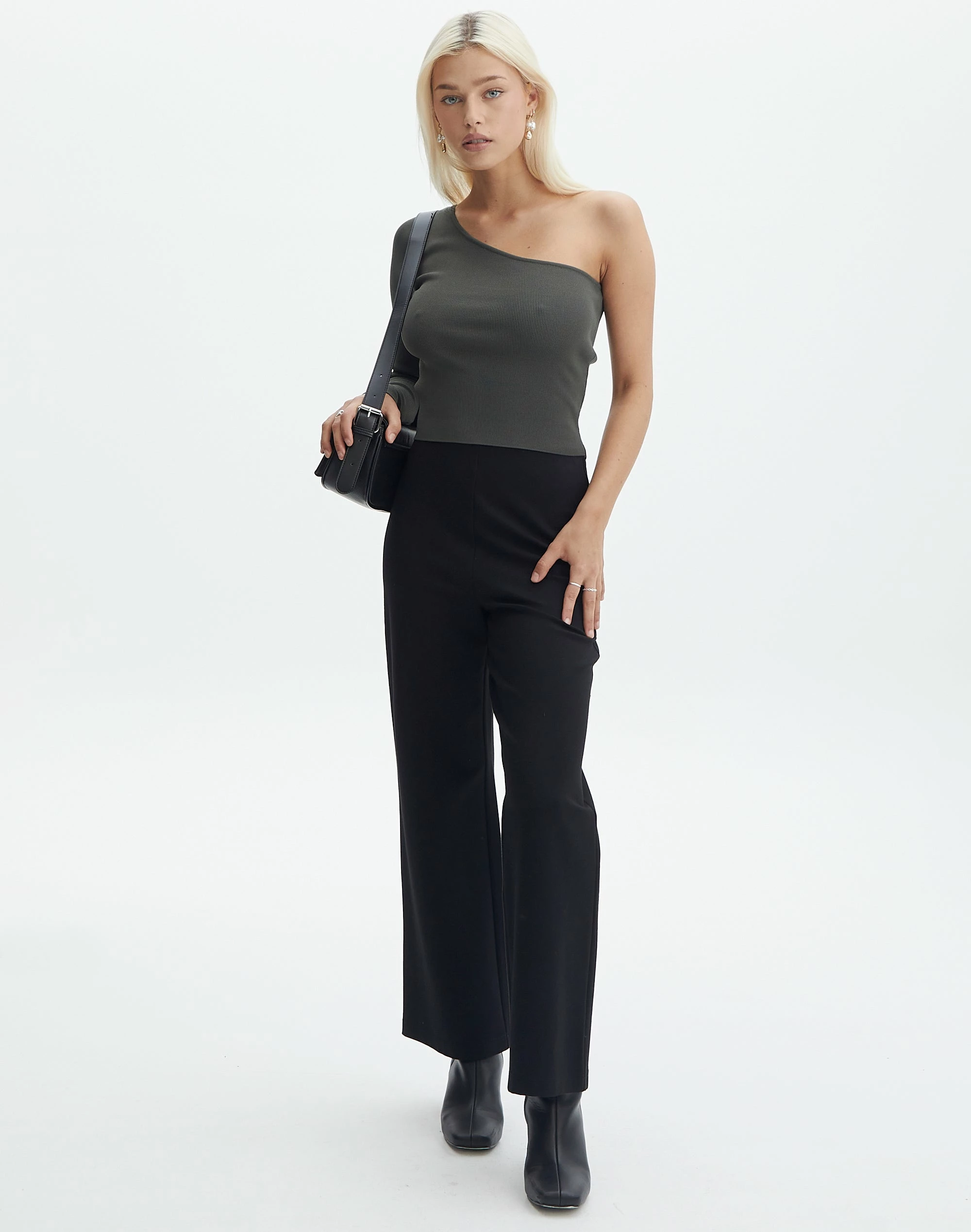 Knit One Shoulder Long Sleeve Top 9 Knit One Shoulder Long Sleeve Top - Image 7