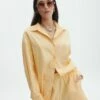 Cotton Oversized Button Up Shirt -Glassons Store co pascal poplin shirt mango lassi front bl118811pop