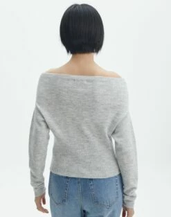 Off The Shoulder Bardot Knit Top 29 Off The Shoulder Bardot Knit Top -Glassons Store co skylar off shoulder relaxed knit grey marle back kl110792knt