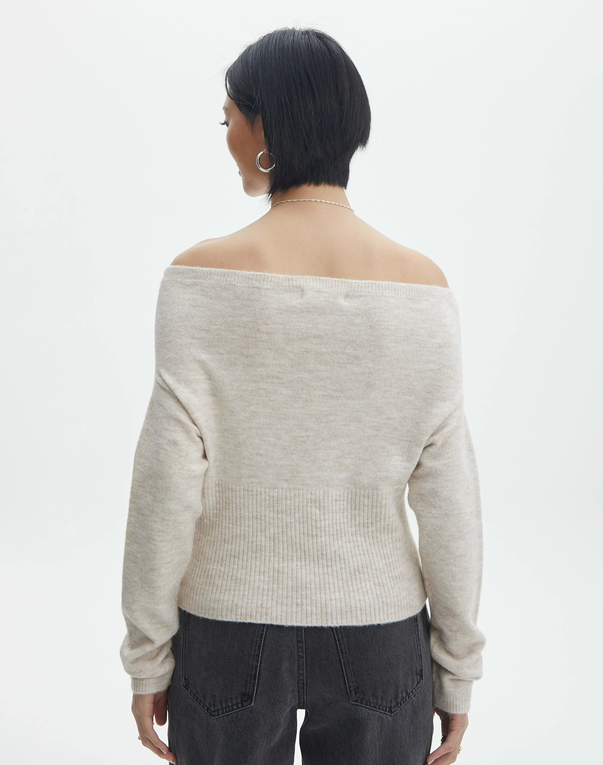 Off The Shoulder Bardot Knit Top 5 Off The Shoulder Bardot Knit Top - Image 3
