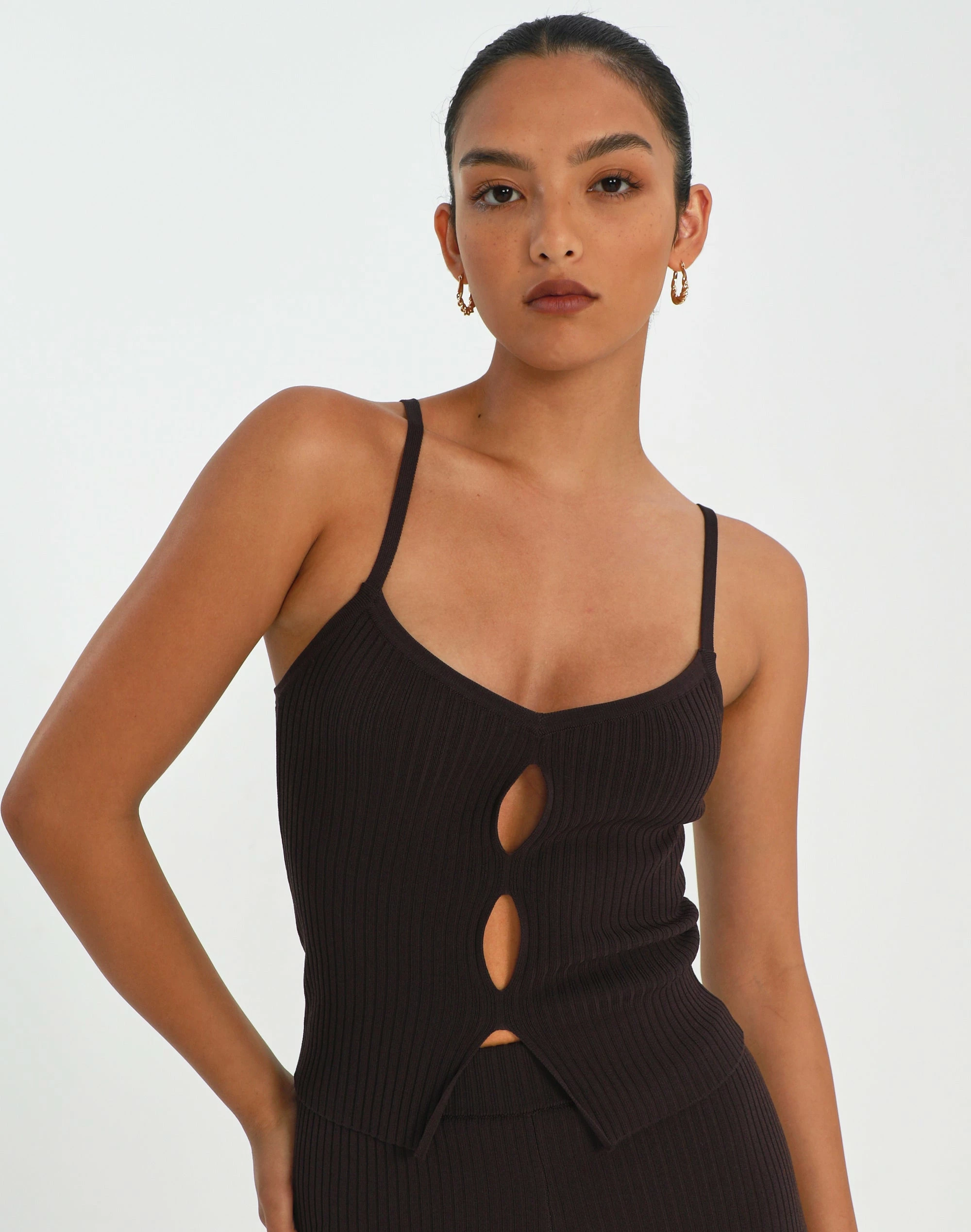 Cut Out Ribbed Knit Top 8 Cut Out Ribbed Knit Top - Image 6